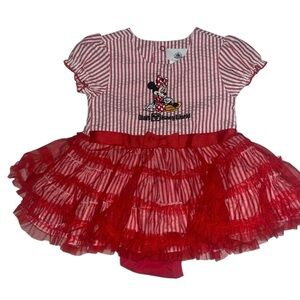 Disney parks seersucker red and White Minnie Mouse Dress